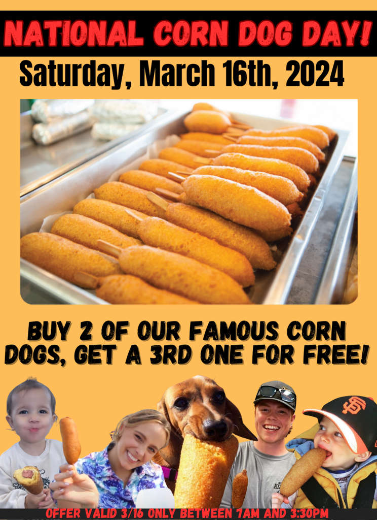 National Corn Dog Day! Denios Market